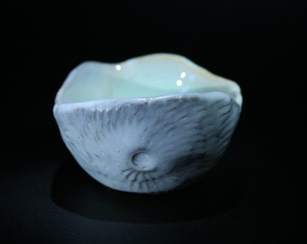Ryumon Guinomi - [ GW002 ]  Art Ceramics Yunomi Guinomi Bowl Vessel Glass Dish Tea bowl
