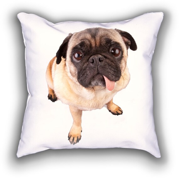 Cute Pug Dog Funny Puppy Girlfriend Boyfriend Pillow Etsy