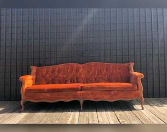 orange velvet couch maroon velvet burnt orange tufted french provincal velvet mid century sofa sette velvet sofa etsy orange velvet couch maroon velvet burnt orange tufted french provincal velvet mid century sofa sette velvet sofa etsy