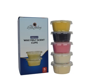 FRUIT PARADISE WAX Variety Pack - Hand Poured Soy Blend Candle Wax Melts for Warmers, 5 Resealable Cups  Up to 120 Hours of Scent Throw