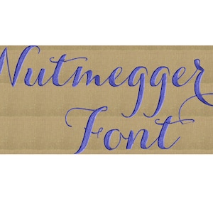 Nutmegger Full 2 &quot;Font mit Symbolen & Zahlen Stickdatei - EMBROIDERY DESIGN DATEI - Sofortiger Download - Dst Hus Jef Pes Exp Format