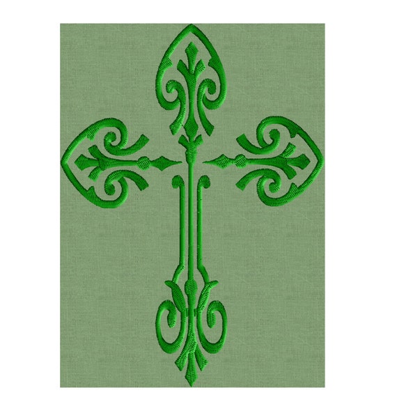 Irish Celtic cross - EMBROIDERY DESIGN FILE - Instant download - Hus Dst Exp Jef Pes Vp3 formats