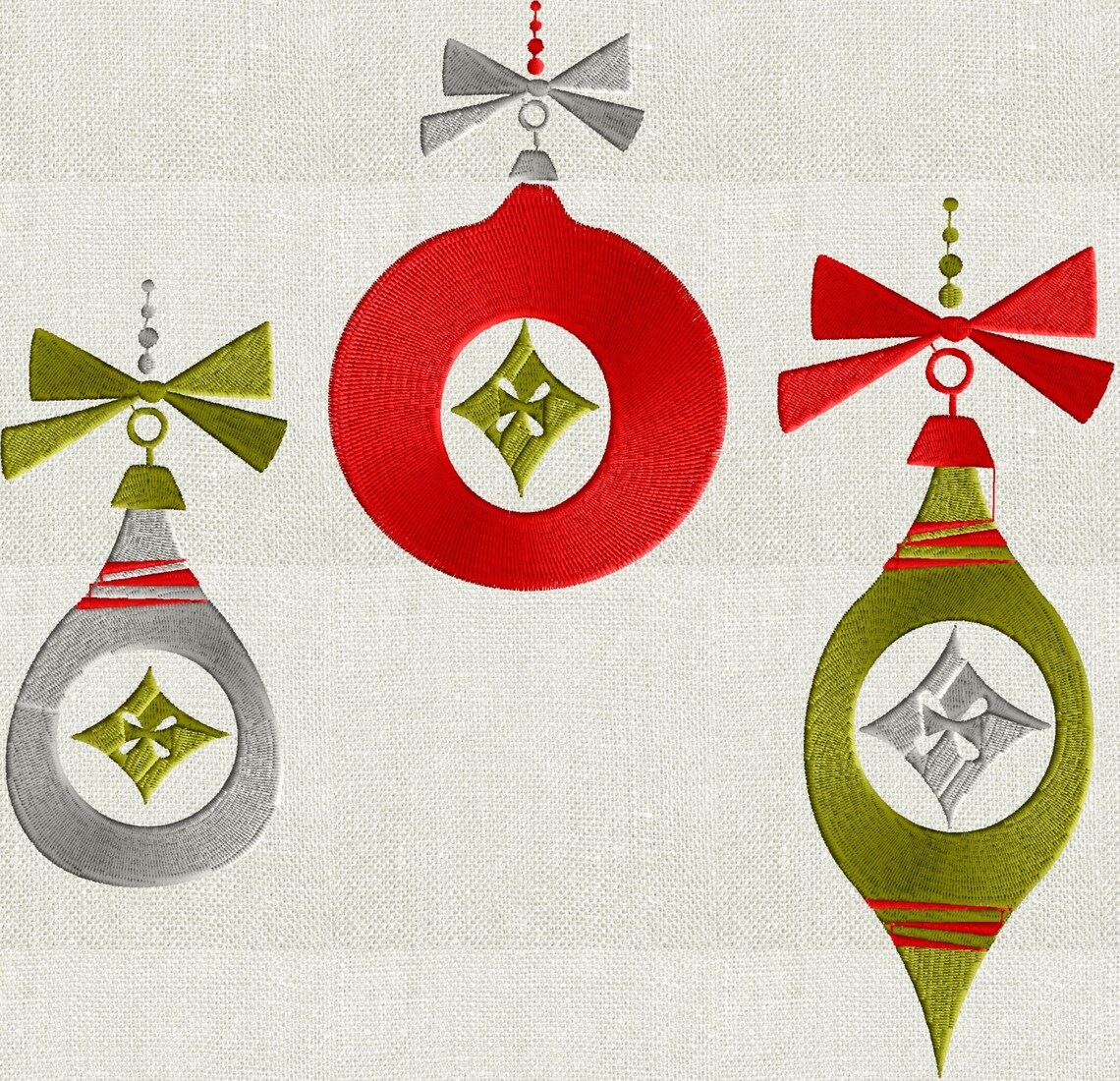 Christmas Ornaments Bundle of Designs EMBROIDERY DESIGN FILE Etsy