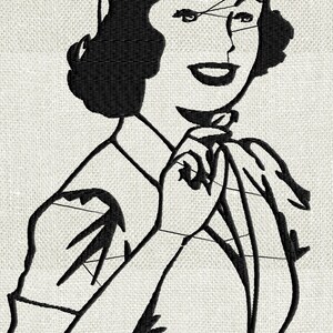 Retro Houseawife Bundle - 50s advertising - Embroidery DESIGN FILE - Bundle & Save - Instant download - Dst Hus Jef Pes Exp Vp3 formats image 2