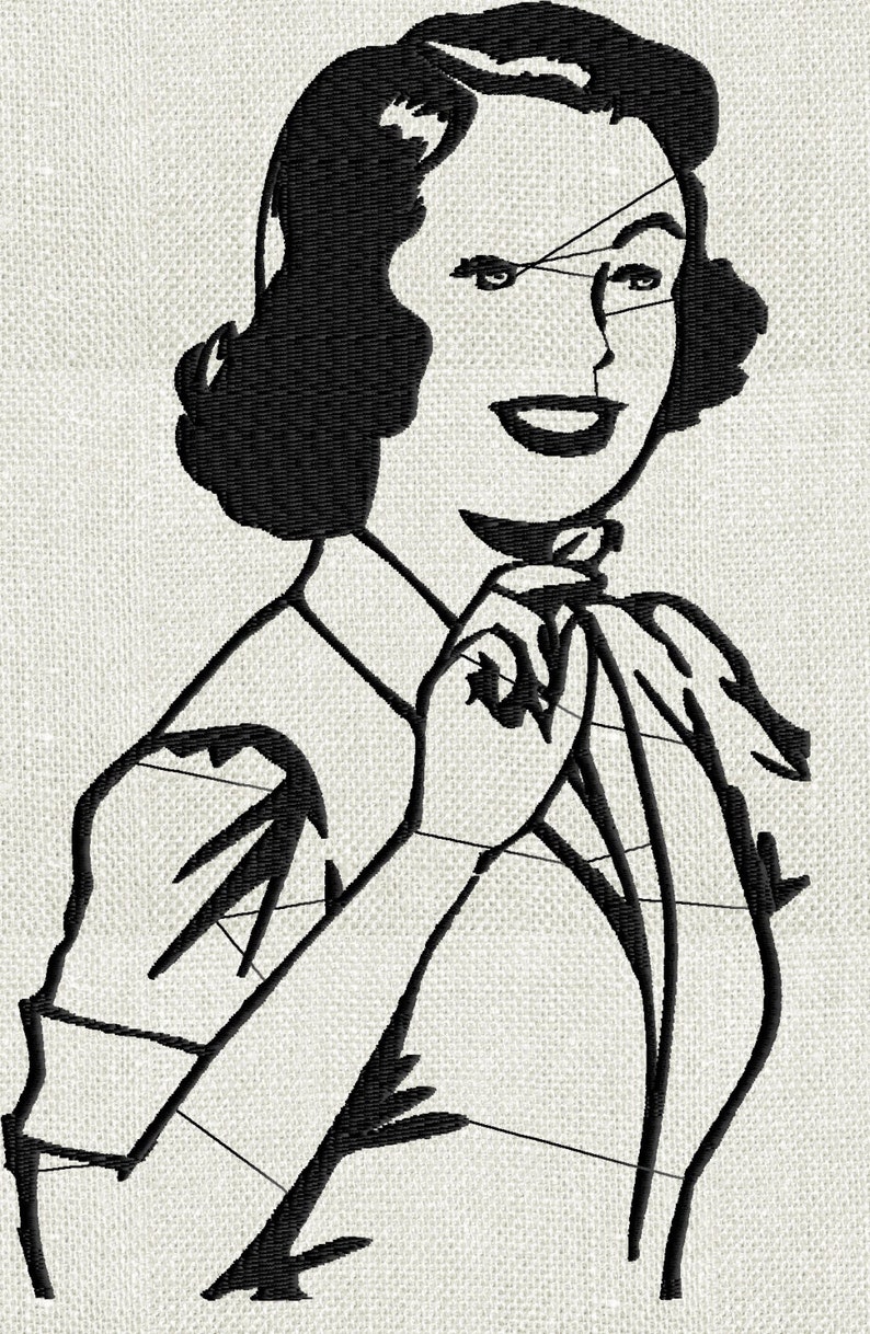 Retro Houseawife Bundle - 50s advertising - Embroidery DESIGN FILE - Bundle & Save - Instant download - Dst Hus Jef Pes Exp Vp3 formats image 2