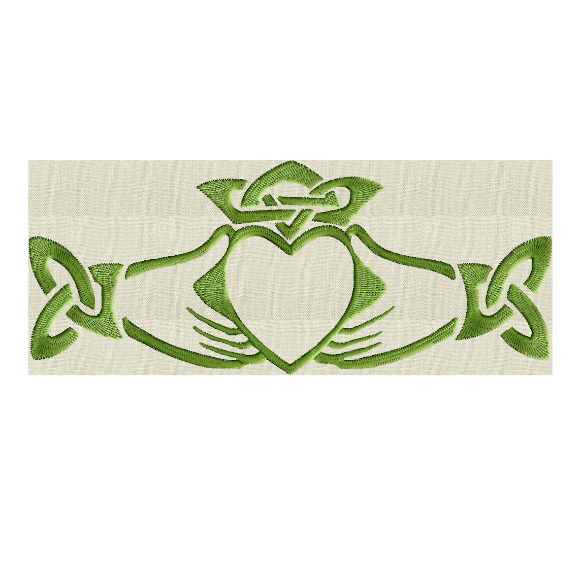 Irish Claddagh Hands Heart EMBROIDERY DESIGN FILE Instant Etsy