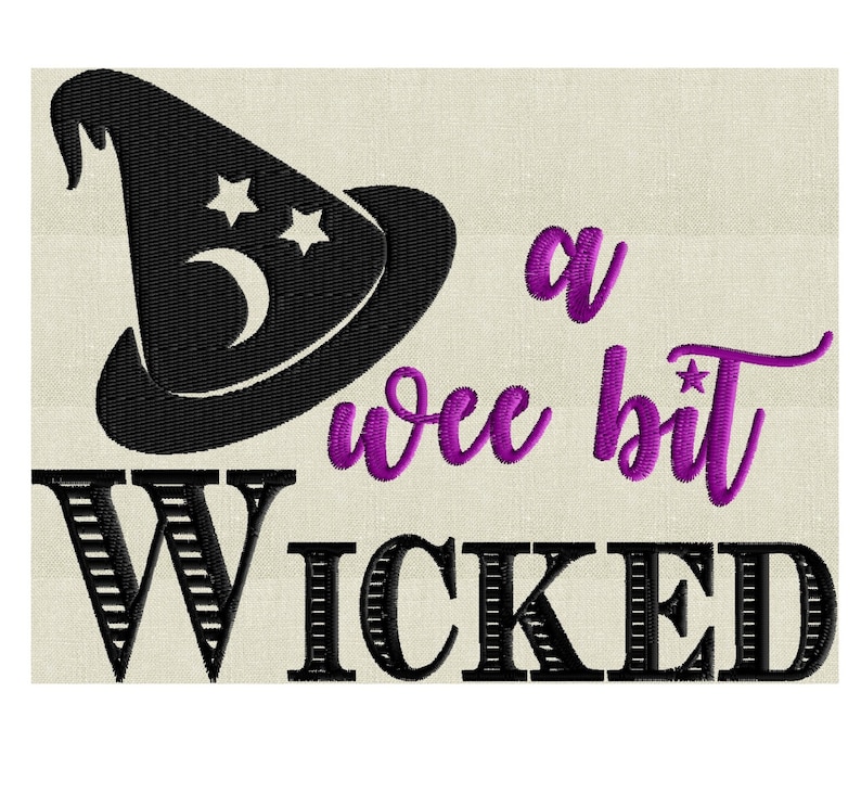 Wee Bit Lettering Halloween Quote
