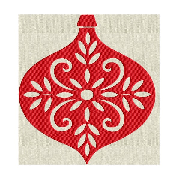 Nordic Ornament - EMBROIDERY DESIGN FILE- Instant download - Exp Jef Vp3 Pes Dst Hus - Christmas Holiday - 2 sizes - 1 color