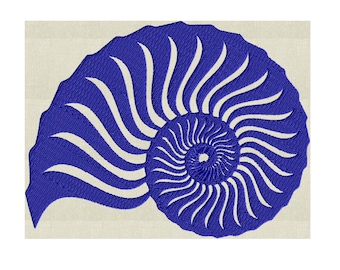 May include: A blue nautilus shell with a spiral pattern. The shell is a popular symbol of growth and change.