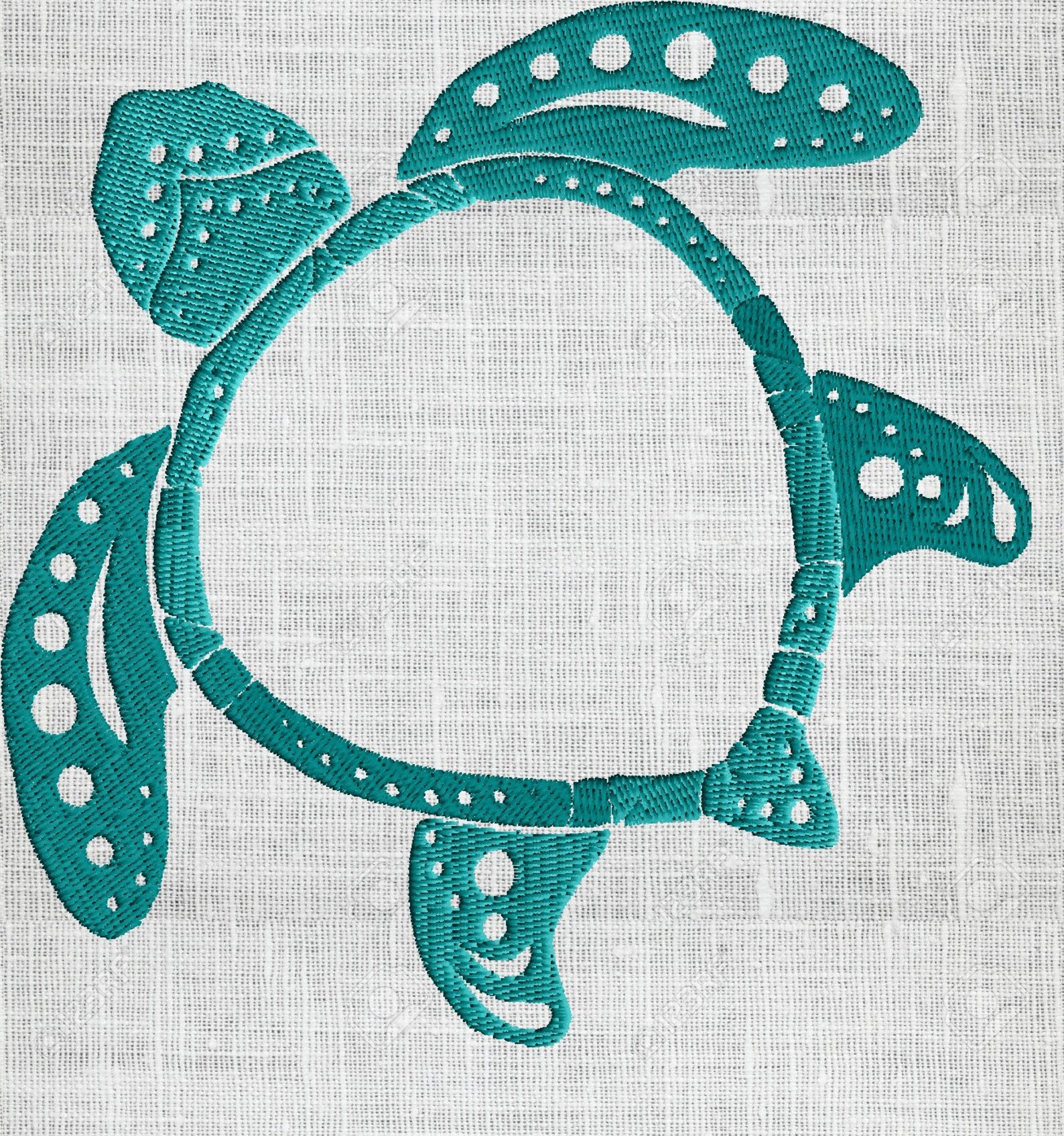 Sea Turtle Frame Embroidery Design font Not Included | Etsy
