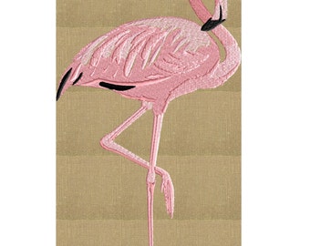 Flamingo - Stickdatei Stickdatei Sofort download Hus Dst Exp Jef Pes Vp3 - 2 Größen