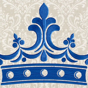 Victorian Edwardian Crown Embroidery Design -Font not included- EMBROIDERY DESIGN FILE - Instant download - Dst Hus Jef Pes VP3 Exp formats