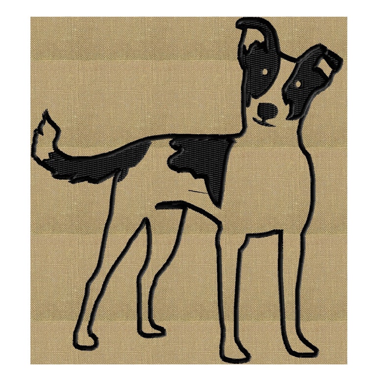 Rat Terrier Dog Embroidery DESIGN FILE Instant Download Etsy