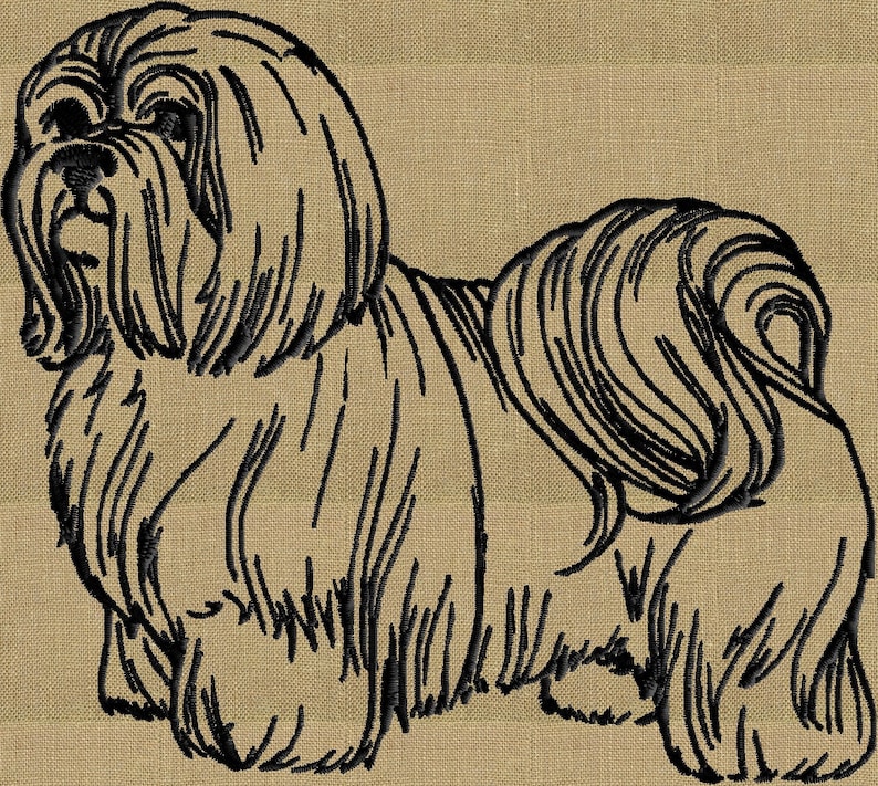 Shih tzu dog embroidery design file instant download 2  etsy Shih tzu dog embroidery design file instant download 2  etsy