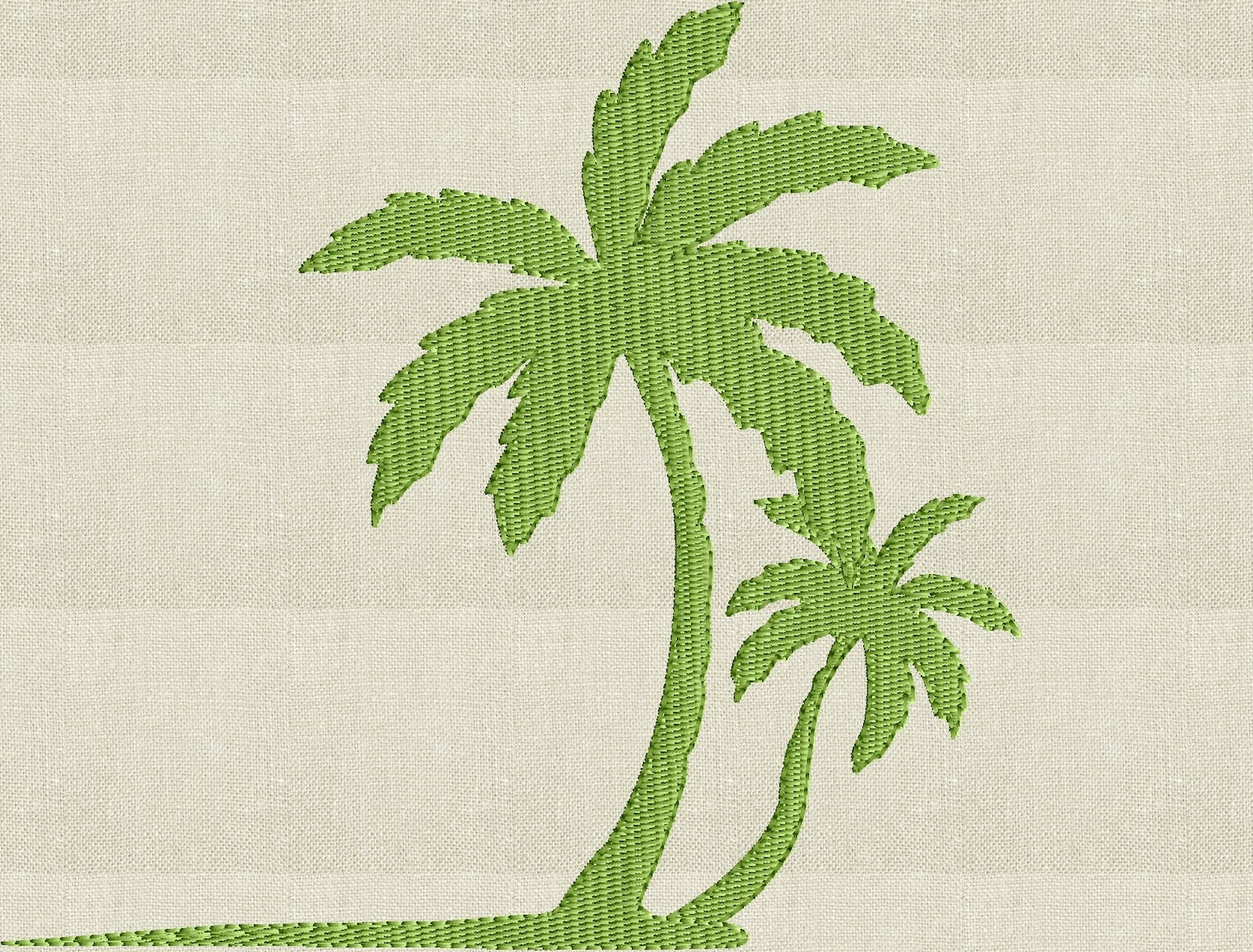 Palm Trees EMBROIDERY DESIGN FILE - Instant Download - Summer Beach ...