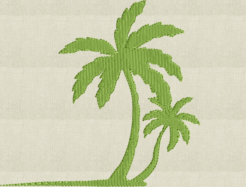 Palm trees embroidery design file instant download summer  etsy Palm trees embroidery design file instant download summer  etsy