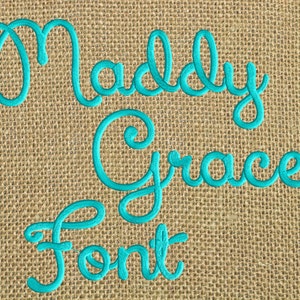 Madelynn Grace Full 1.5 &quot;Font mit Symbolen & Zahlen Stickdatei - EMBROIDERY DESIGN DATEI - Sofortiger download - Dst Hus Jef Pes Exp Format
