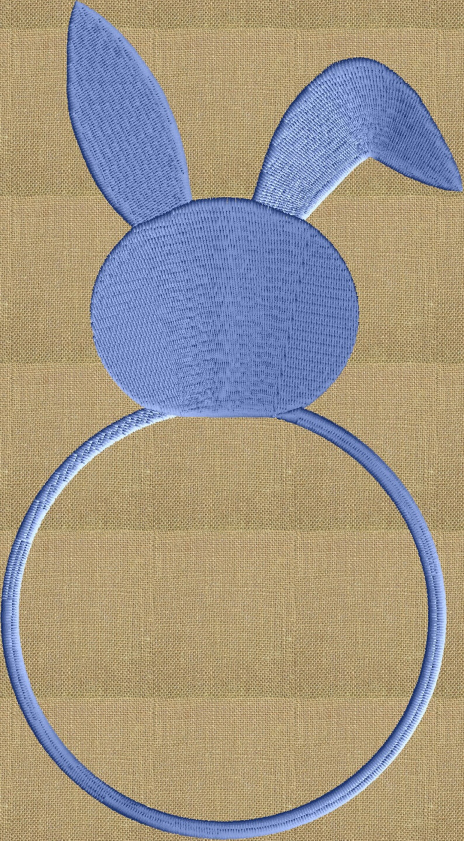 Bunny Rabbit Font Frame Monogram Design Easter Font not Etsy