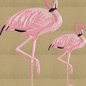 Flamingo Pair - Embroidery DESIGN FILE Instant download Dst Exp Jef Pes Vp3