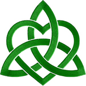 Irish Celtic Love Knot Embroidery Design EMBROIDERY DESIGN FILE Instant download 2 sizes Dst Hus Jef Pes Vp3 Exp formats image 2
