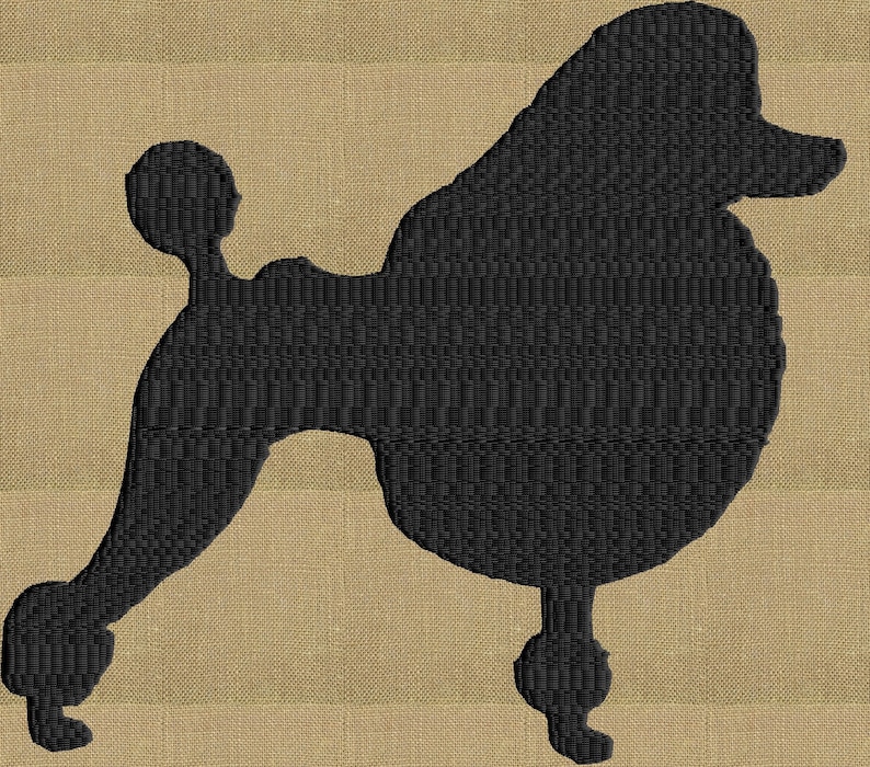 Poodle Dog Embroidery Poodle Dog Embroidery