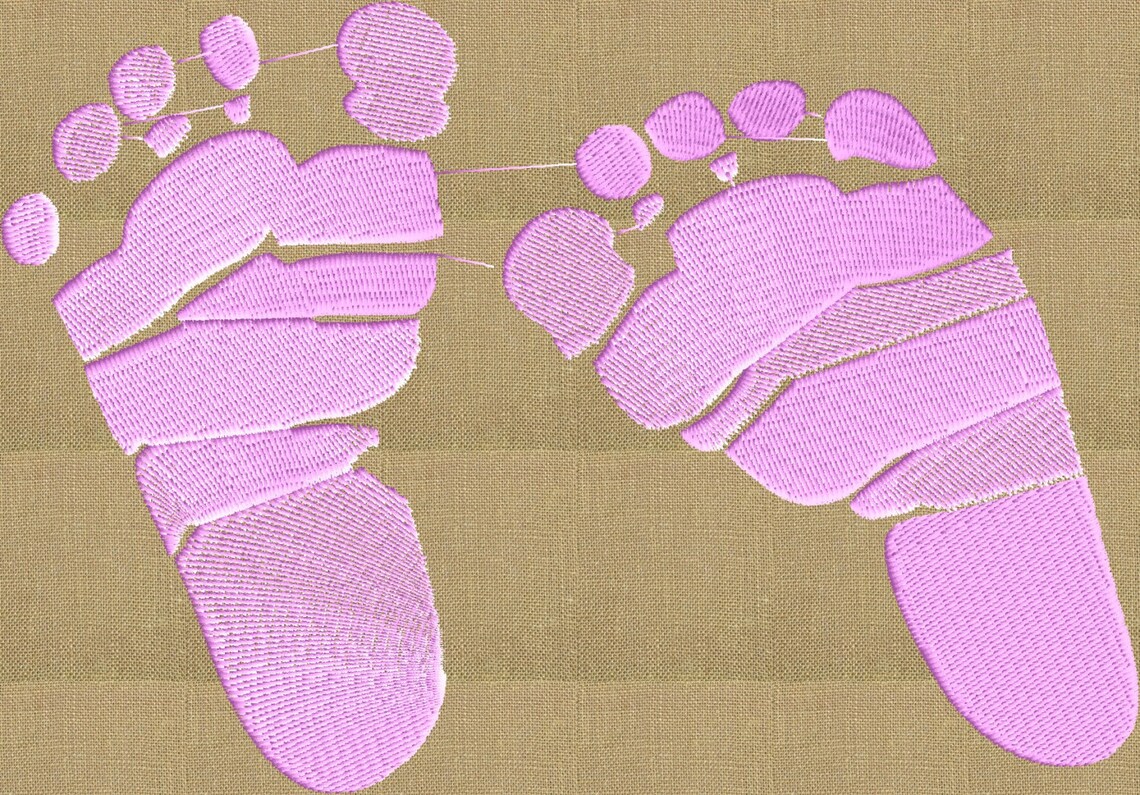 Baby Feet Embroidery Design EMBROIDERY Design FILE Instant Etsy