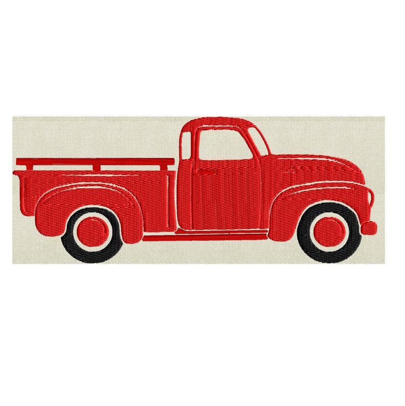 Retro pickup truck embroidery design file instant download  etsy Retro pickup truck embroidery design file instant download  etsy