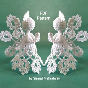 Angel crochet pattern PDF Baptism Angel DIY Craft Christmas Angel tutorial Religious gift Home decoration Tree ornament Christmas gift