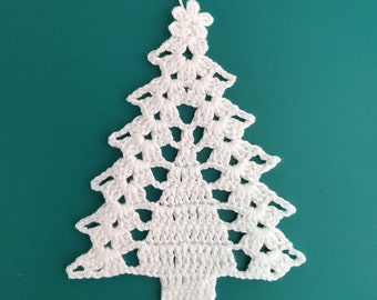 Crochet Christmas tree Pattern PDF Christmas decoration Flat tree ornament