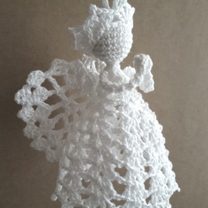 Crochet Angel Pattern PDF DIY Craft Christmas gift Baptism gift Wedding gift Religious gift Home decoration Tree ornament Mother day gift image 4
