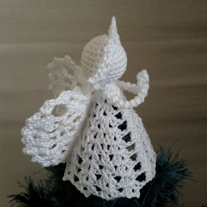 Crochet Angel Pattern PDF DIY Craft Christmas gift Baptism gift Wedding gift Religious gift Home decoration Tree ornament Mother day gift image 6