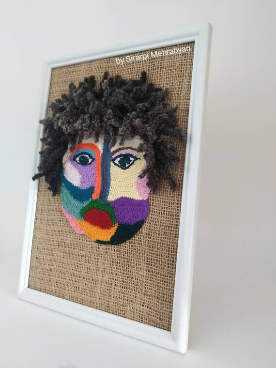 Crochet Wall Art Freeform Crochet Hanging Home Decoration Etsy