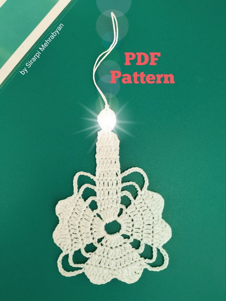 Crochet Candle Pattern PDF Candle Tutorial Christmas Gift Etsy