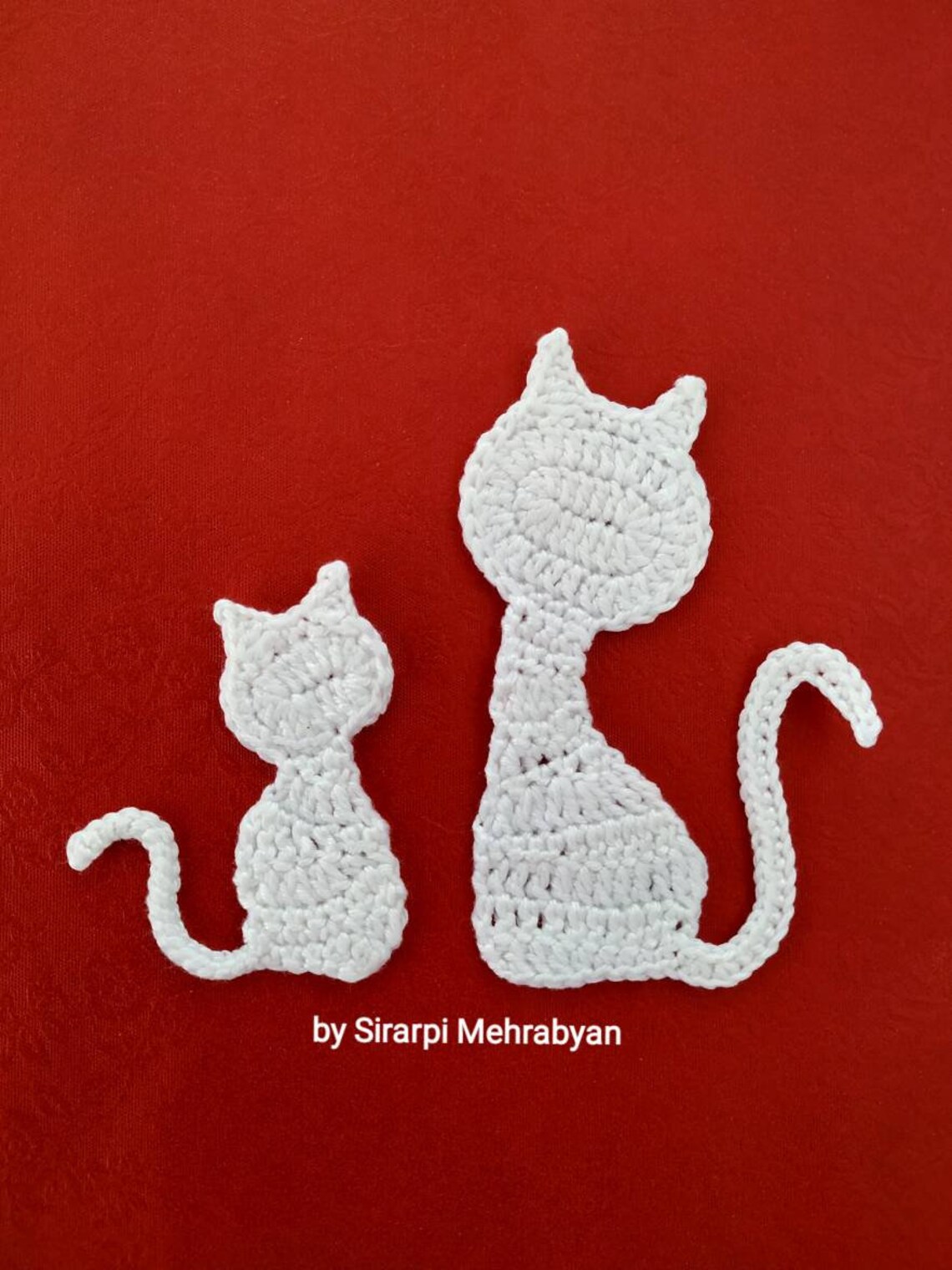 Crochet cat Pattern PDF Cat applique patterns Diy craft Etsy
