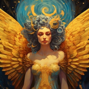 Inanna - Mesopotamian goddess of love, war, and fertility, Queen of Heaven, Star of Ishtar - digital download