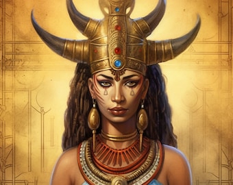 Hathor - Deusa egípcia do amor, música, dança, fertilidade e maternidade - download digital