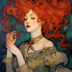 Lilith - Dark Goddess of Woman, Demon, First Woman, Red Goddess, horned goddess digital download