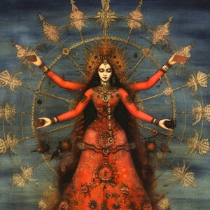 Kali - goddess of rebirth and destruction and transformation - digital download