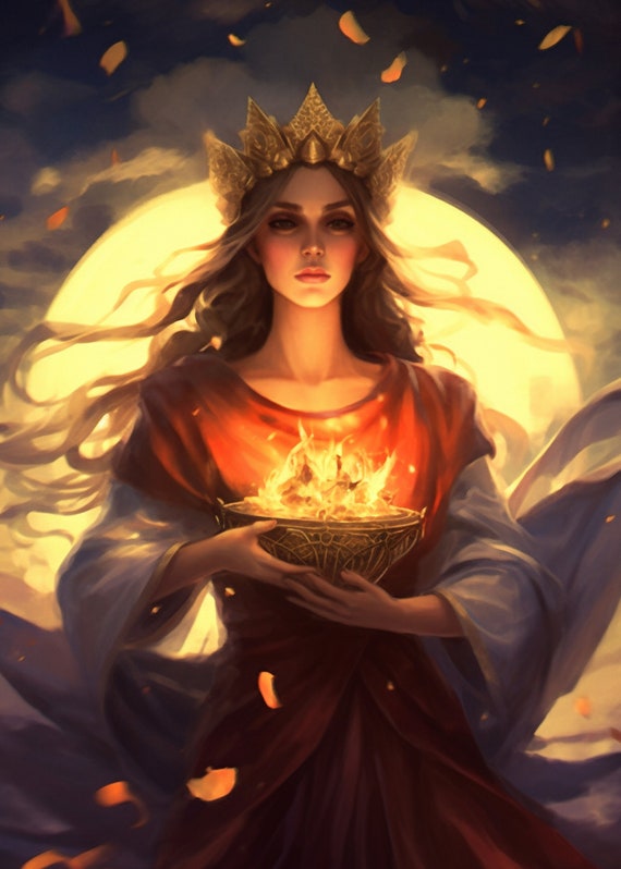 Hestia - Greek Goddess of the Hearth, Home, and Family - digital download