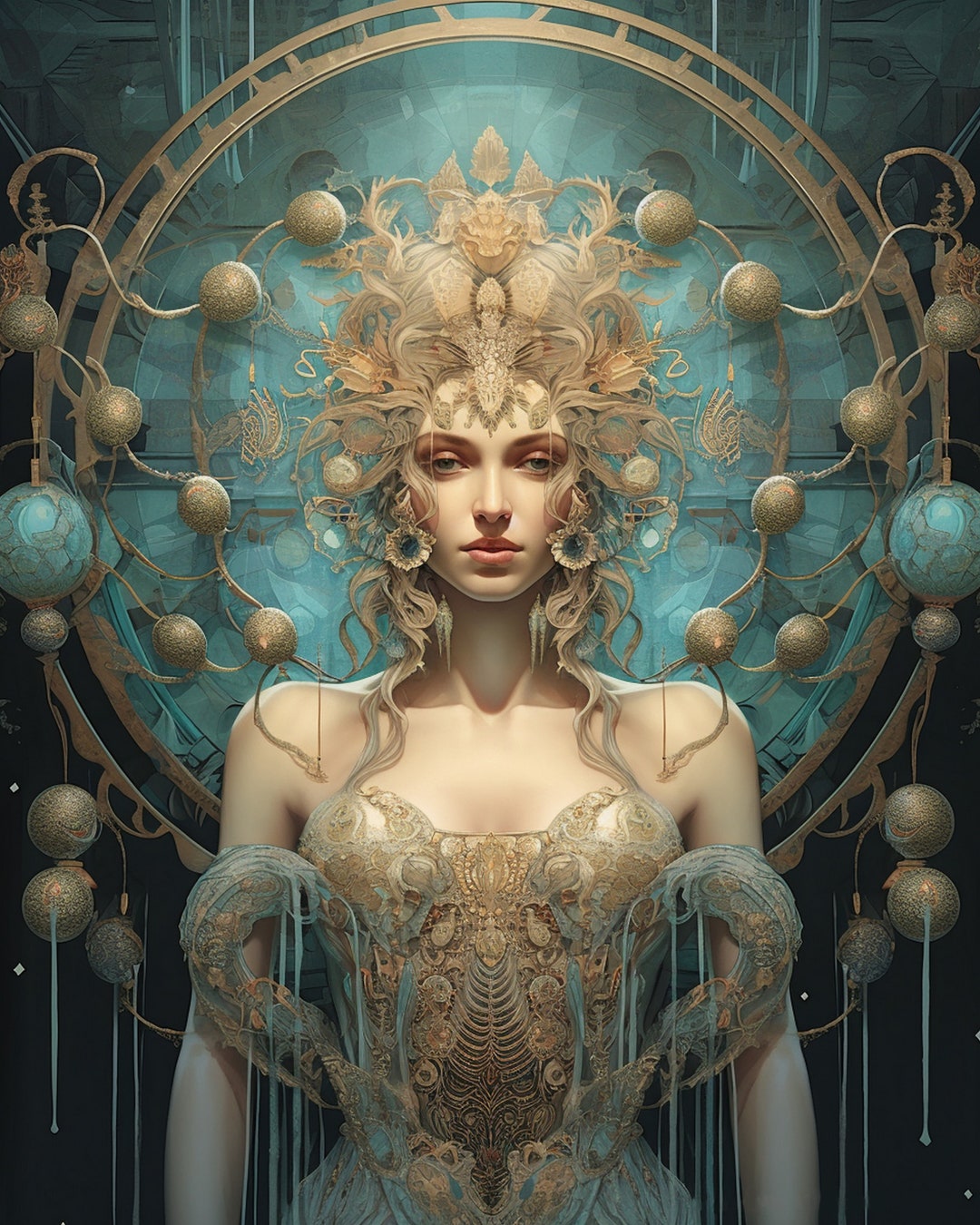 Eos Greek Goddess of the Dawn and the Sun and the Morning Digital ...