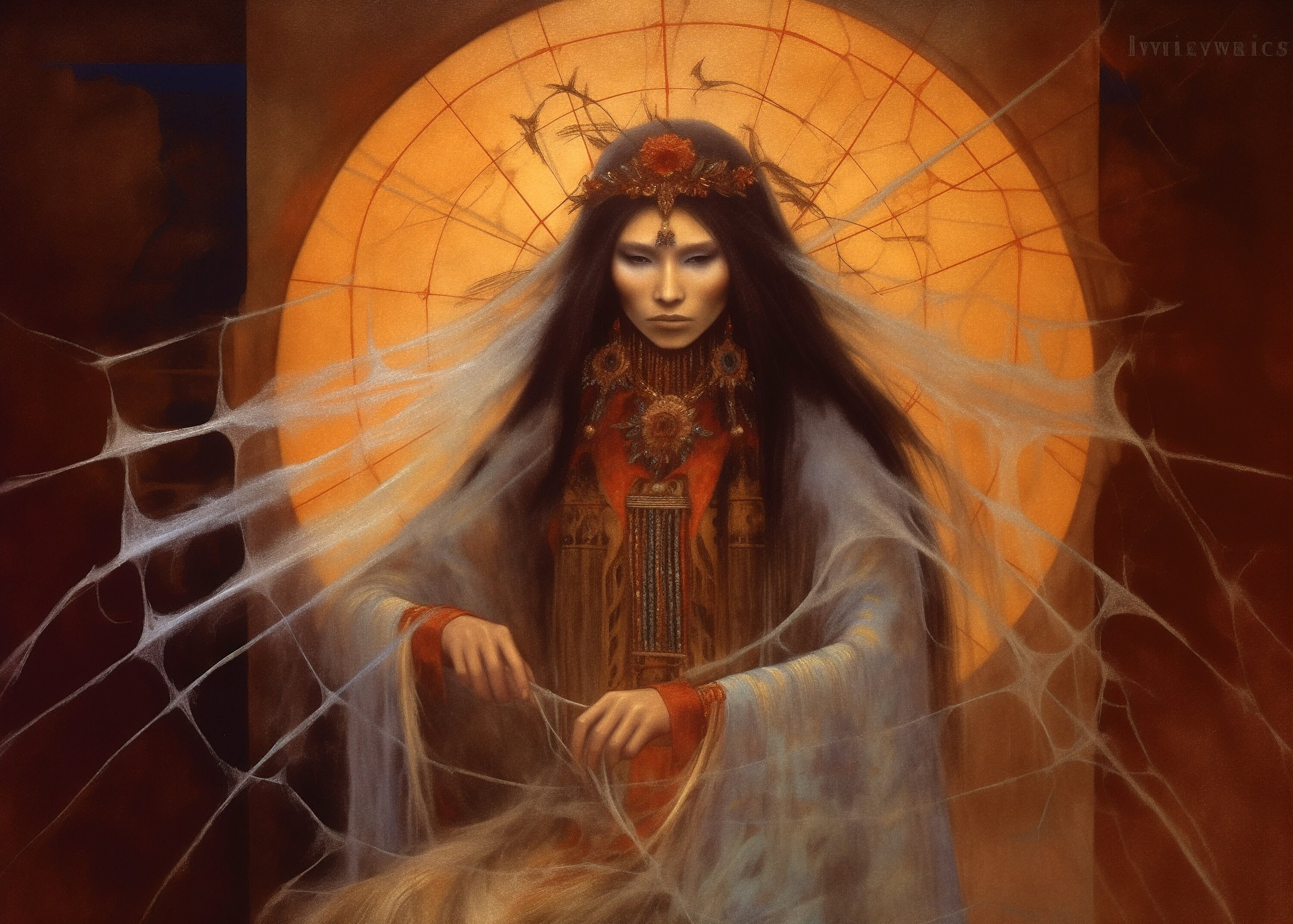 Navajo Spider Woman - Na'ashjé'íí Asdzáá - Goddess of Creation