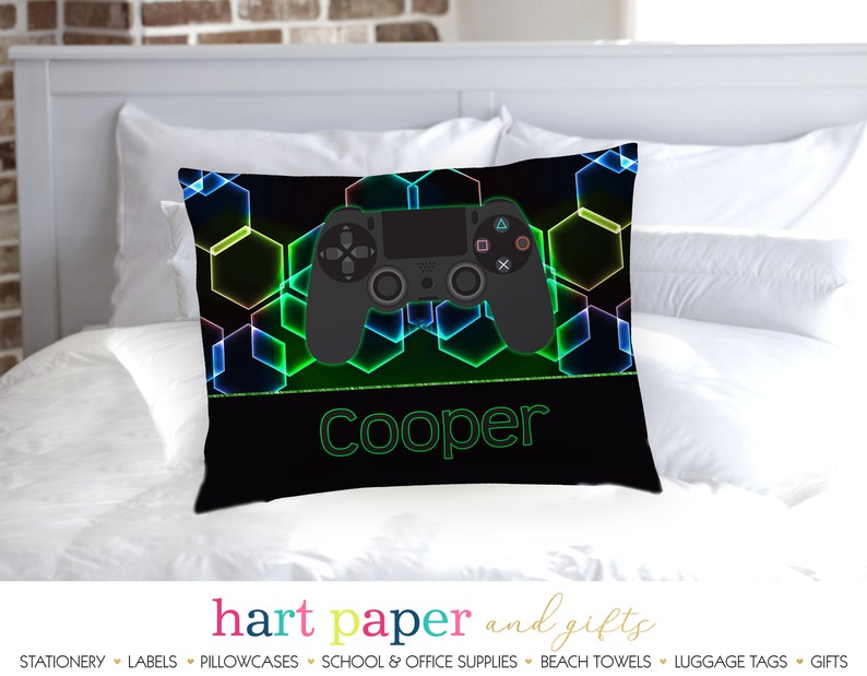 Personalized Video Game Gamer Pillowcase Custom Pillow Case Etsy