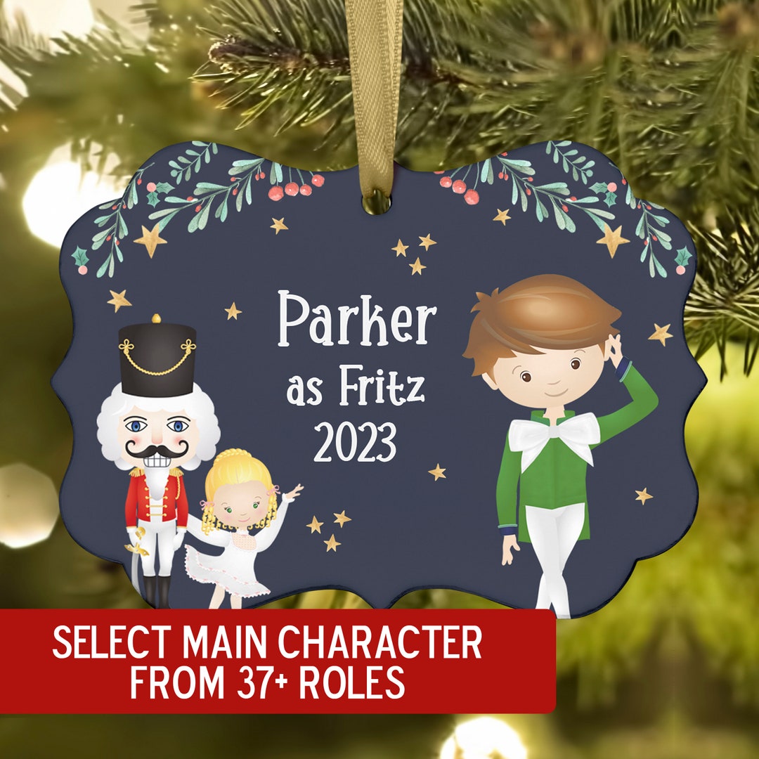 Select YOUR Role Nutcracker Fritz Mouse Christmas Ornament Personalized