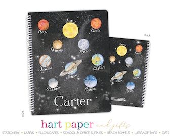 Rocket Space Planets Solar System Personalized Notebook | Etsy