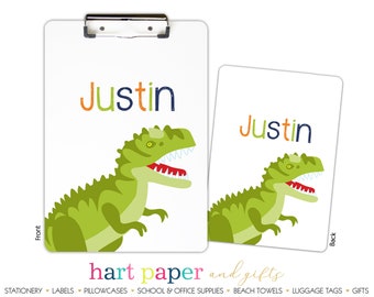 Dinosaur Dino Jurassic T Rex T-Rex • Clipboard Name Custom Back to School Supplies Homework Office Teacher Gift Birthday Personalized