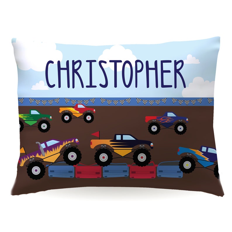 HartPaper Monster Truck Transportation Pillowcase - Thumbnail 2