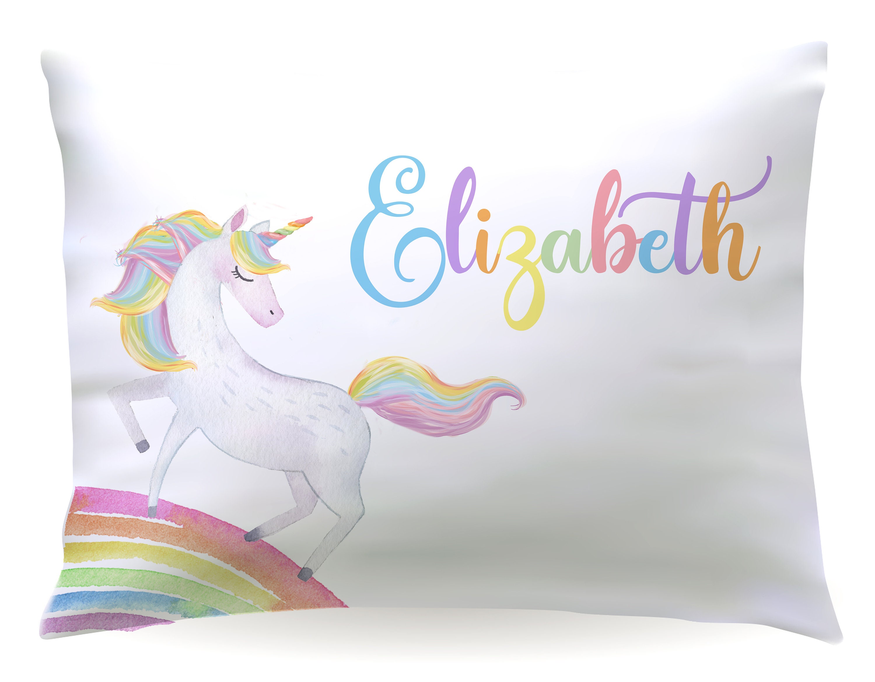 personalized unicorn pillowcase