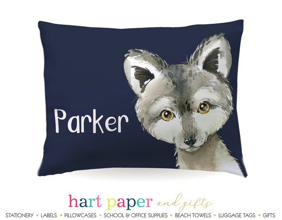 Personalized Wolf Pillowcase Custom Pillow Case Cover Etsy