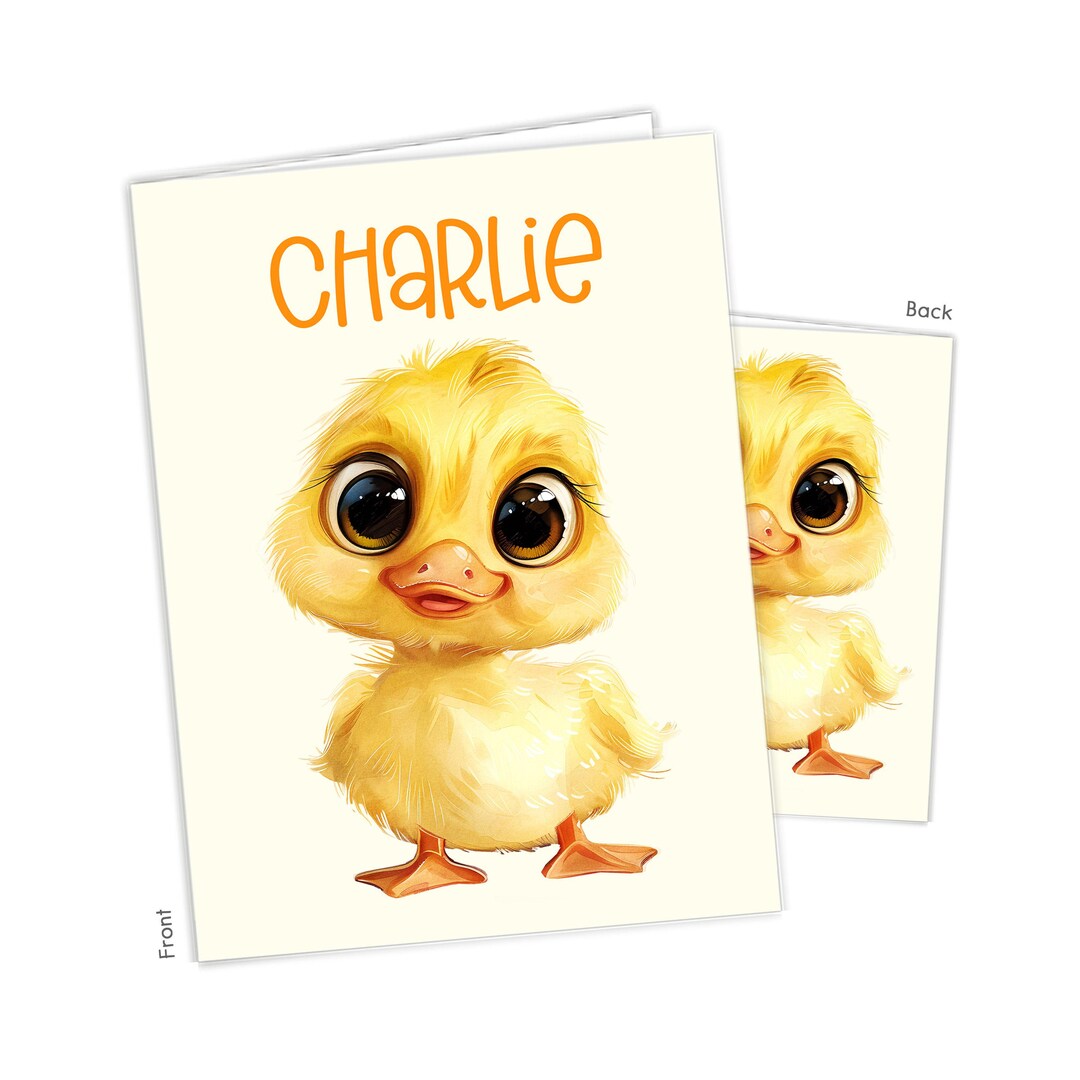 Window Duck Folder Duck Rubber Farm Animal Personalized Folder Pocket Back School Supplies ...
