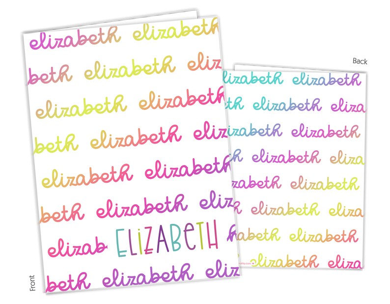 Rainbow Volleyball 2 Pocket Folder Gift Name Back to School Supplies Teacher Office Birthday Girl Boy Adult Kids Custom Personalized Custom Rainbow Volleyball 2 Pocket Folder Gift Name Back to School Supplies Teacher Office Birthday Girl Boy Adult Kids Custom Personalized Custom